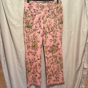 Spartina 449 Pink and Green Floral Pants